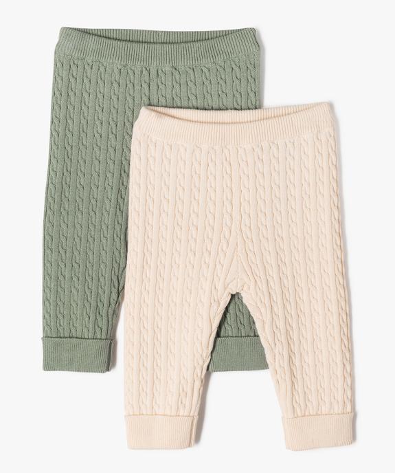 Legging torsadée bébé (lot de 2) vue1 - GEMO(BB COUCHE) - GEMO