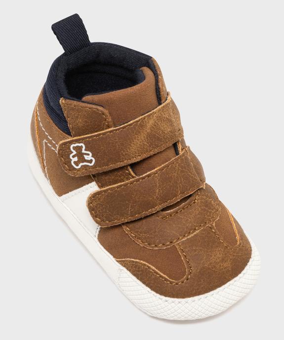Chaussons de naissance look boots à scratch bébé - LuluCastagnette vue6 - LULU CASTAGNETTE G4G D - GEMO