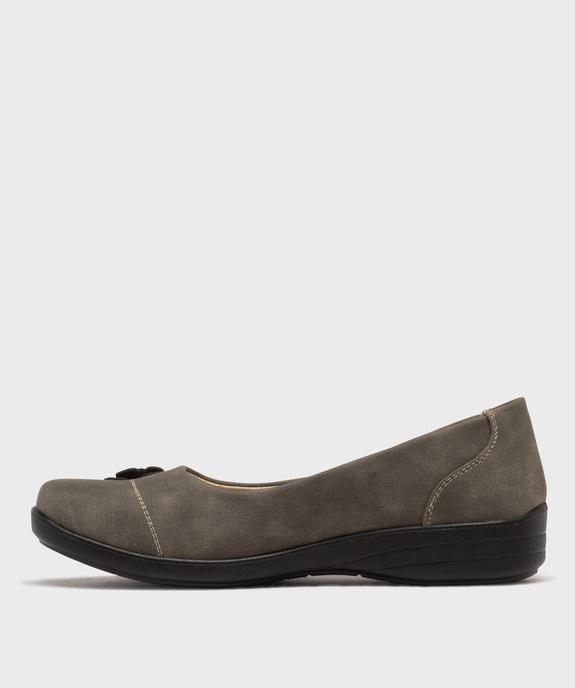Ballerines confort avec motif fleur en relief femme vue3 - G'FLEX - GEMO