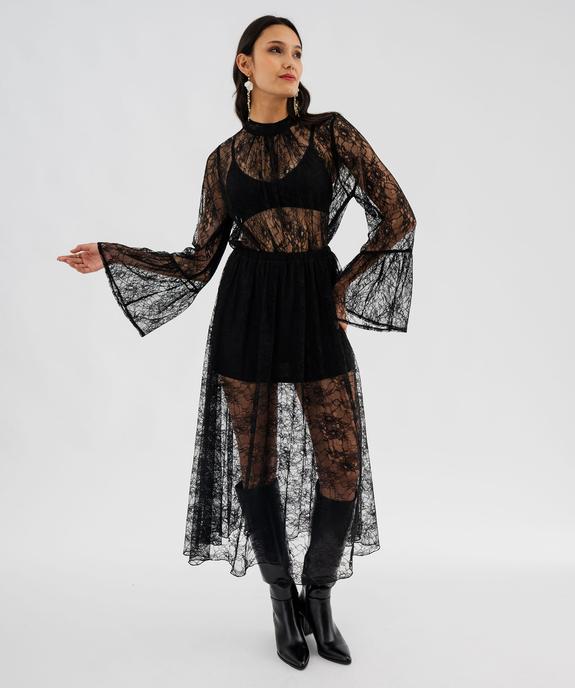 Jupe midi en dentelle bohème femme vue6 - GEMO(FEMME PAP) - GEMO