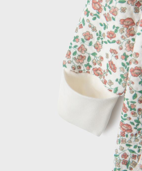 Ensemble 2 pièces bébé fille pyjama et body manches longues  vue4 - GEMO(BB COUCHE) - GEMO