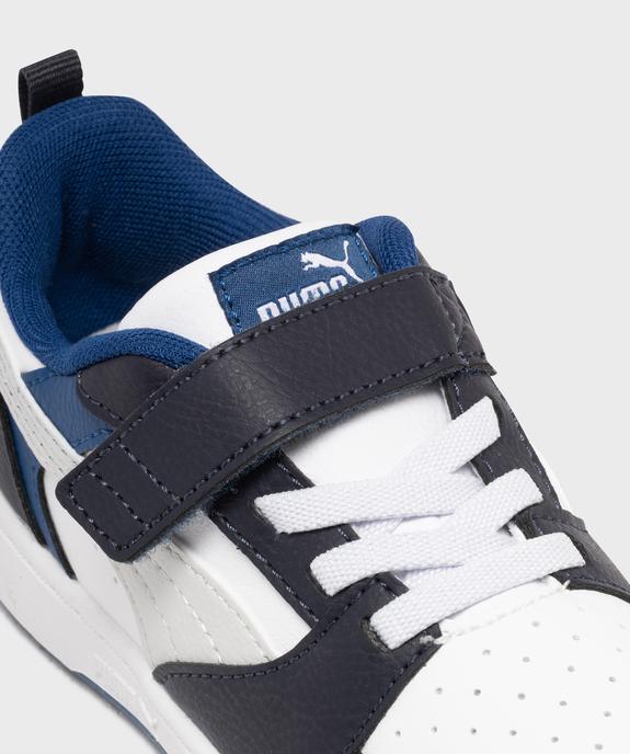 Baskets basses à lacets élastiques et scratch Rebound V6 garçon - Puma vue6 - PUMA - GEMO