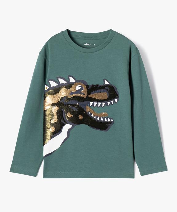 Tee-shirt manches longues sequins garçon vue2 - GEMO (ENFANT) - GEMO
