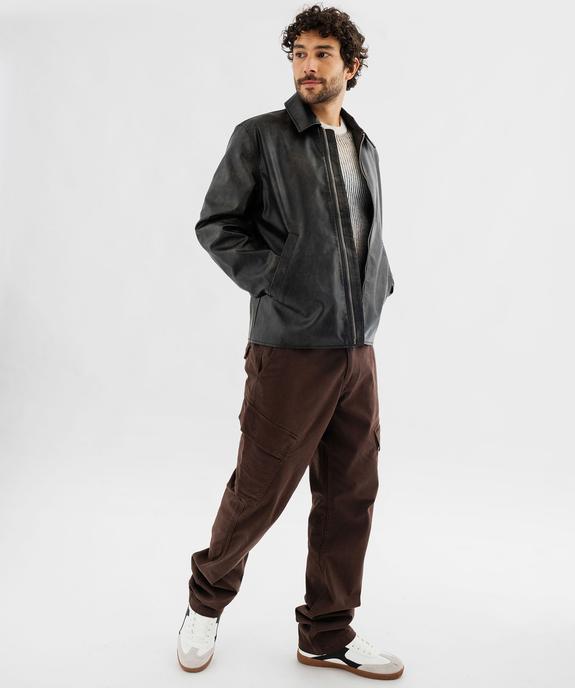 Pull en maille côtelée tie-and-dye homme vue4 - GEMO (HOMME) - GEMO