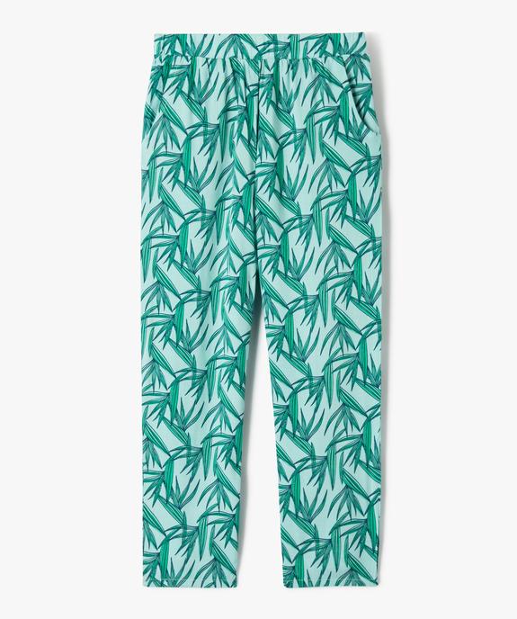 Pantalon fluide imprimé fille vue1 - GEMO (ENFANT) - GEMO