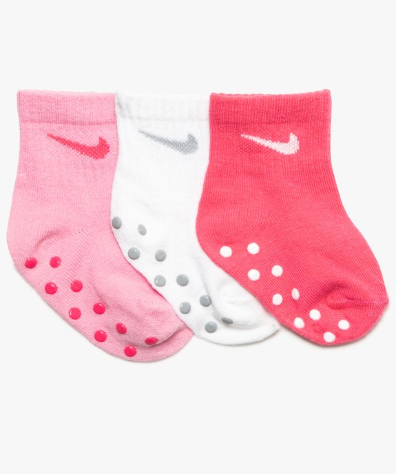 Chaussettes bébé fille (lot de 3) sportswear antidérapantes - Nike vue1 - NIKE - GEMO