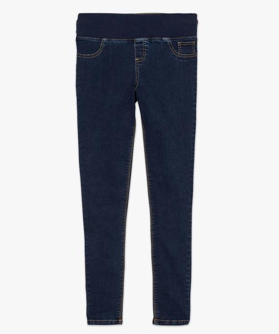 Jean de grossesse coupe slim avec bandeau bas vue4 - GEMO (MATER) - GEMO
