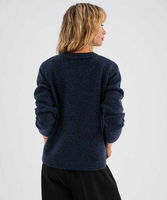 Pull de Noël avec motifs chiens brodés femme vue3 - GEMO(FEMME PAP) - GEMO