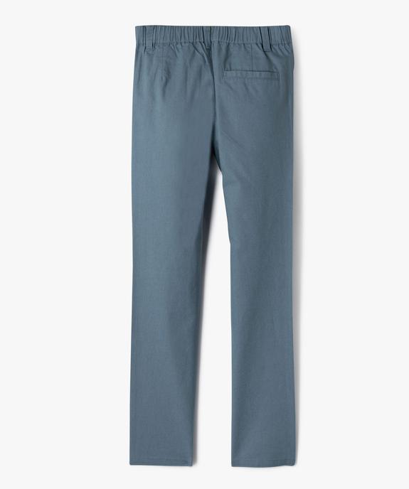 Pantalon chino coupe regular garçon vue7 - GEMO (JUNIOR) - GEMO