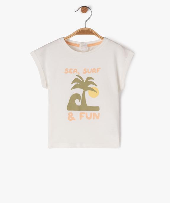 Tee-shirt avec motif estival bébé garçon vue2 - GEMO 4G BEBE - GEMO