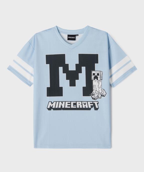 Tee-shirt de sport imprimé garçon - Minecraft vue2 - MINECRAFT - GEMO