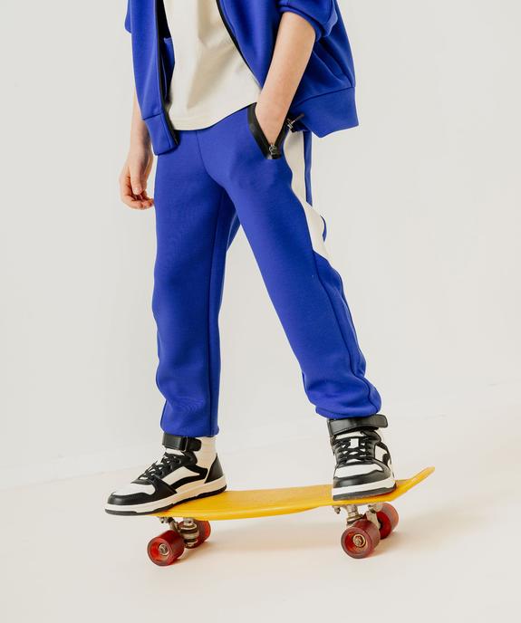 Jogging à bandes contrastantes garçon vue5 - GEMO (ENFANT) - GEMO