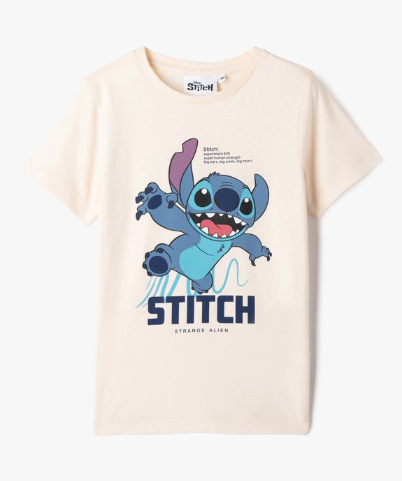 T-shirt imprimé Lilo & Stitch garçon vue1 - LILO & STITCH - GEMO