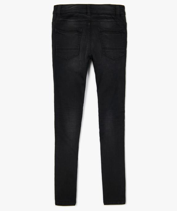 Jean garçon ultra skinny stretch avec plis aux hanches vue4 - GEMO (JUNIOR) - GEMO