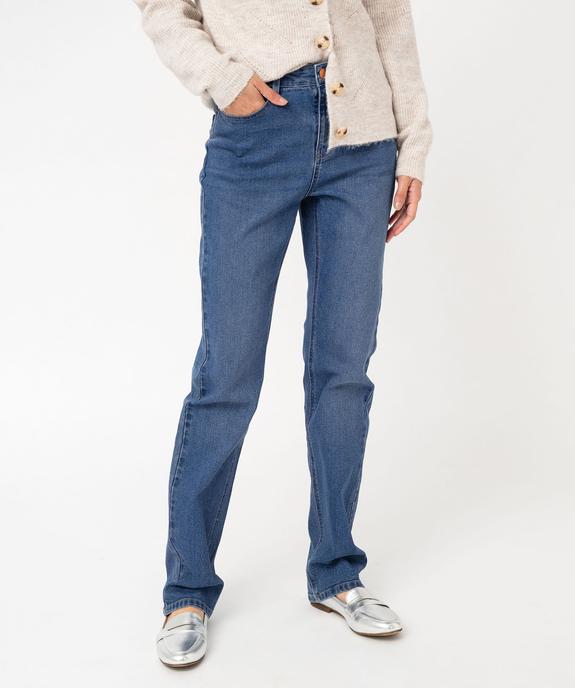 Jean Regular taille haute femme - Longueur L30 vue2 - GEMO(FEMME PAP) - GEMO