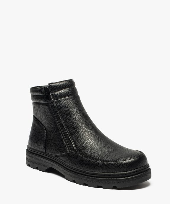 Boots double zip gamme confort homme vue3 - G'FLEX - GEMO