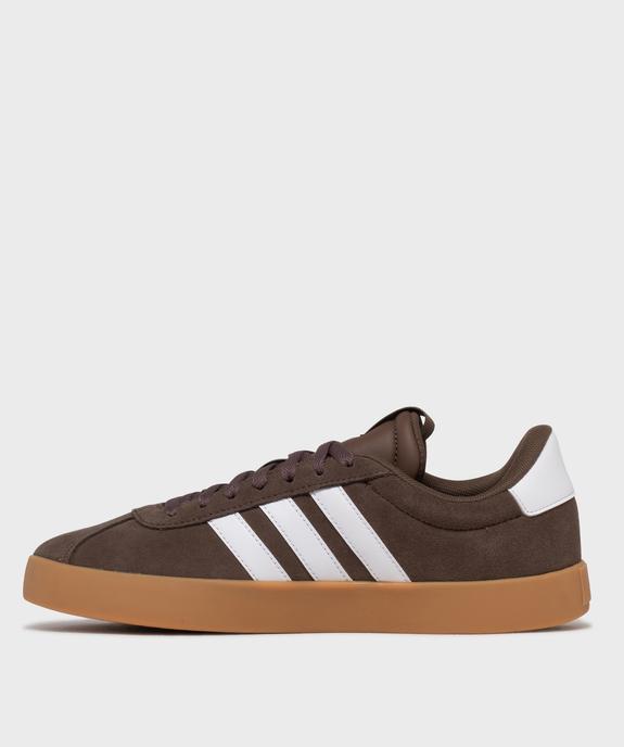 Baskets basses dessus cuir VL Court 3.0 homme - Adidas vue4 - ADIDAS - GEMO