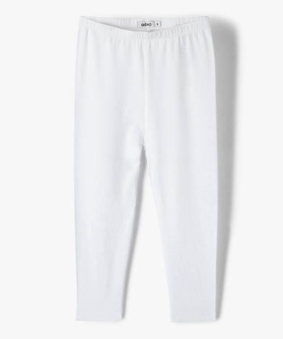 Legging 7/8ème uni à taille élastiquée fille vue4 - GEMO (ENFANT) - GEMO