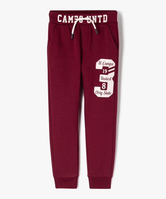 Pantalon jogging imprimé collège garçon vue1 - CAMPS UNITED - GEMO