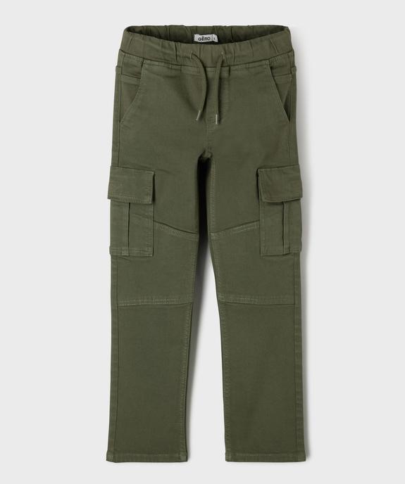 Pantalon cargo 6 poches garçon vue1 - GEMO (ENFANT) - GEMO