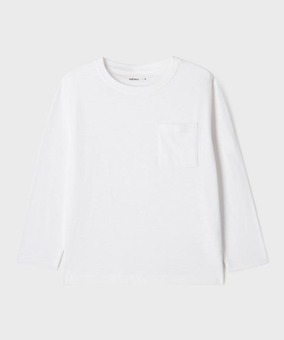 T-shirt manches longues poche garçon vue2 - GEMO (ENFANT) - GEMO