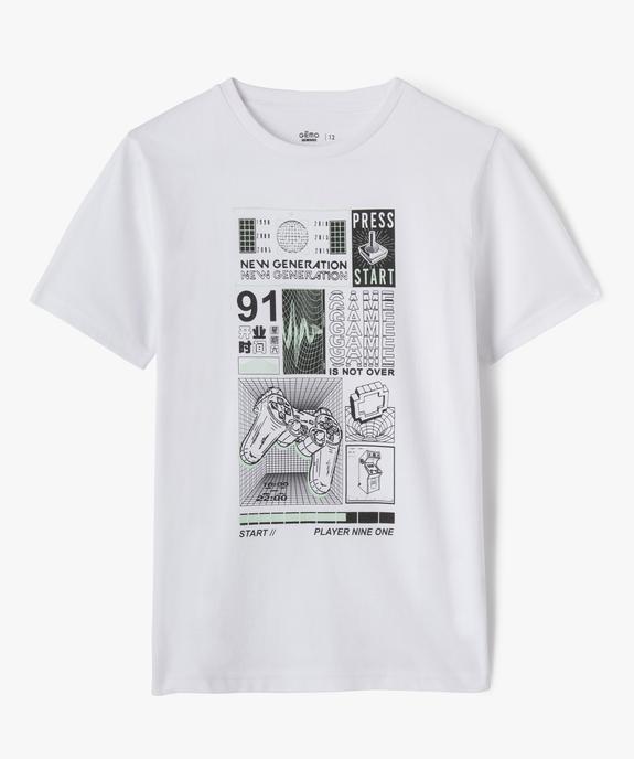 Tee-shirt imprimé 100% coton garçon vue1 - GEMO 4G GARCON - GEMO