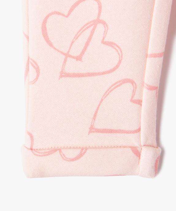 Pantalon de jogging avec pinces bébé fille vue4 - GEMO 4G BEBE - GEMO