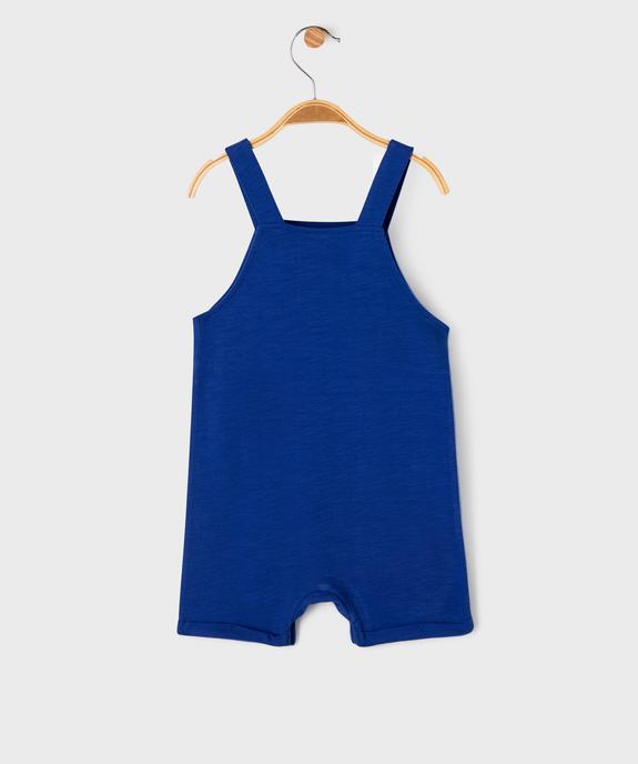 Salopette courte bébé garçon en jersey de coton vue6 - GEMO 4G BEBE - GEMO