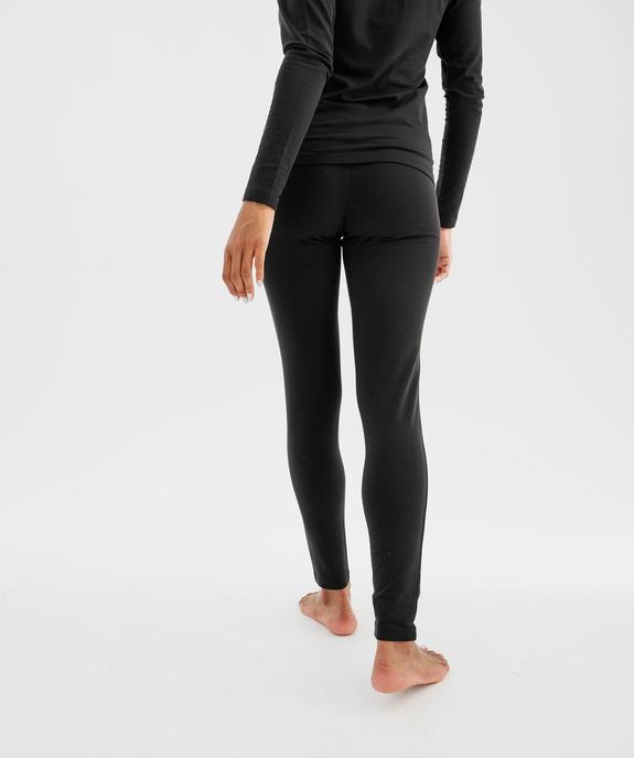 Legging chaud avec taille élastique femme vue3 - GEMO(HOMWR FEM) - GEMO