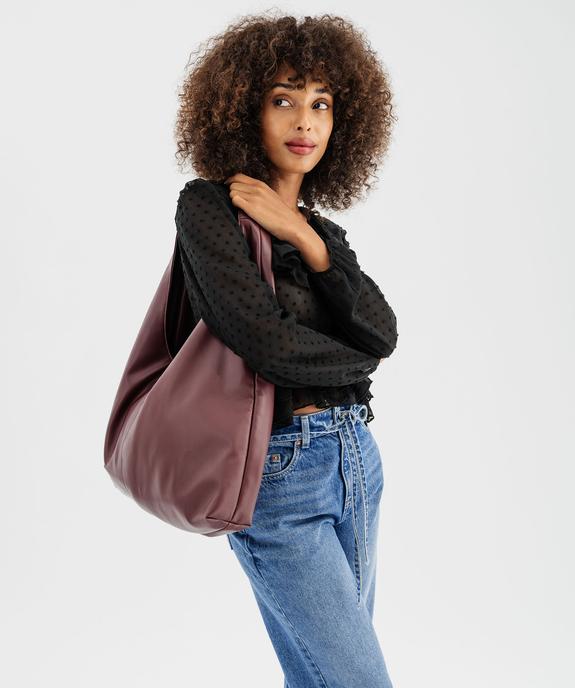 Chemise en voile à motifs plumetis coupe courte femme vue3 - GEMO(FEMME PAP) - GEMO