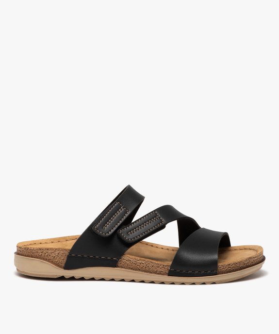 Mules confort unies à brides scratch femme vue1 - G'FLEX - GEMO