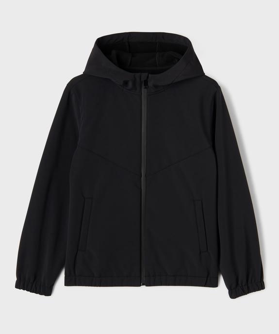 Blouson softshell déperlant intérieur polaire à capuche garçon vue2 - GEMO (JUNIOR) - GEMO
