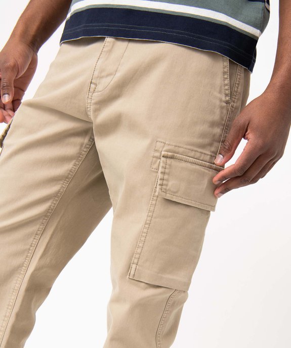 Pantalon cargo coupe Straight homme vue2 - GEMO 4G HOMME - GEMO