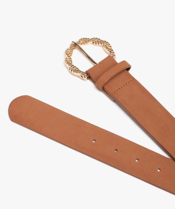 Ceinture toucher velours à boucle métal torsadé femme vue2 - GEMO (ACCESS) - GEMO