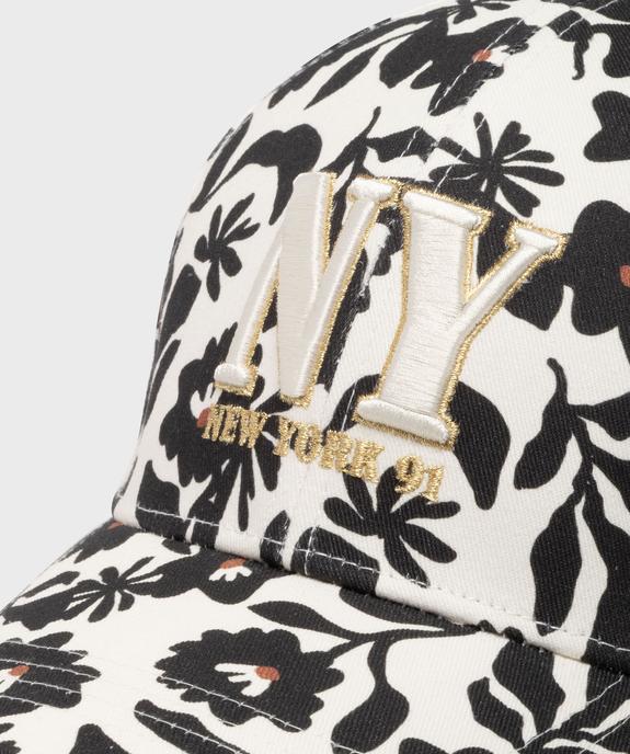 Casquette à motifs fleuris New York femme vue2 - GEMO (ACCESS) - GEMO