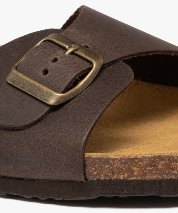 Sandales mules confort 1 bride en cuir homme vue6 - TANEO GEMO FOR GOOD - GEMO