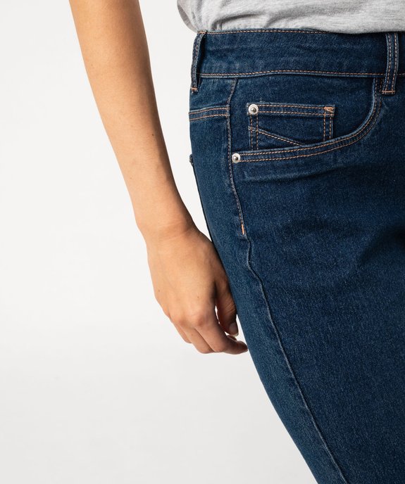 Pantacourt femme en jean coupe Slim vue5 - GEMO 4G FEMME - GEMO
