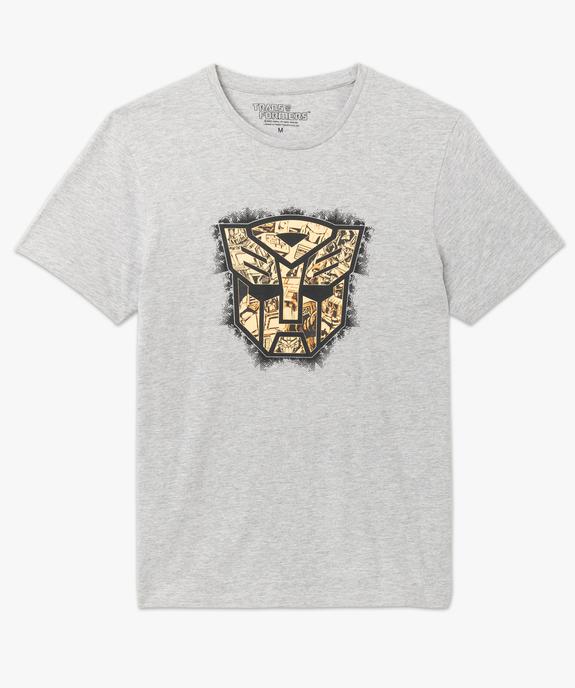 Tee-shirt homme imprimé à manches courtes - Transformers vue4 - TRANSFORMERS - GEMO