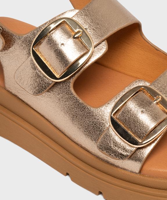 Sandales plateformes à 3 boucles femme - 5 Miles vue7 - 5 MILES - GEMO