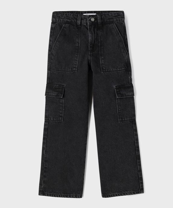 Jean Cargo Straight avec taille ajustable fille  vue4 - GEMO (ENFANT) - GEMO