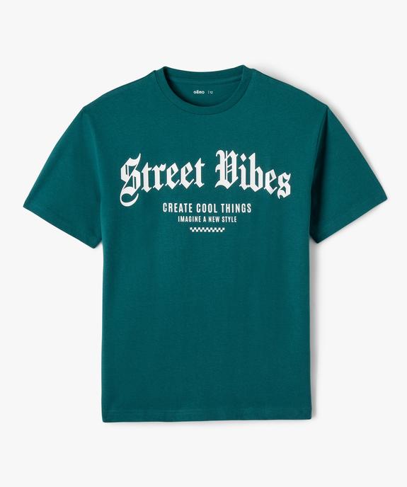 T-shirt droit manches courtes garçon vue1 - GEMO 4G GARCON - GEMO