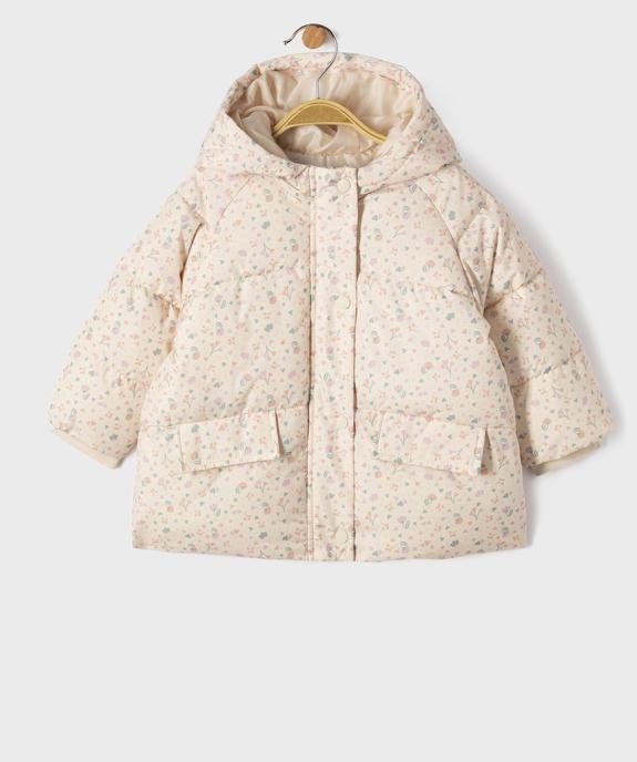 Doudoune à capuche bébé fille vue1 - GEMO(BEBE DEBT) - GEMO