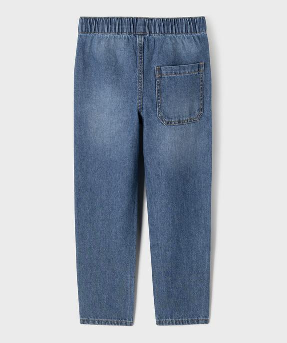 Jean relaxed avec taille ajustable garçon vue3 - GEMO (ENFANT) - GEMO
