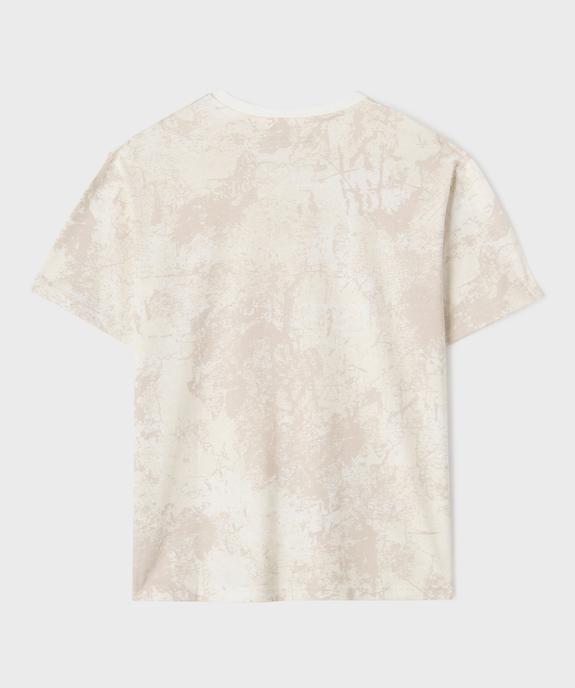 Tee-shirt manches courtes imprimé coupe oversize garçon vue3 - GEMO 4G GARCON - GEMO