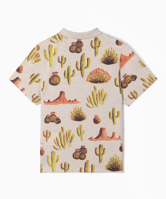 Polo manches courtes imprimé garçon vue5 - GEMO (ENFANT) - GEMO