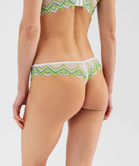 String en dentelle avec brides élastique femme - GEMO(HOMWR FEM) String en dentelle avec brides élastique femme vue2 - GEMO(HOMWR FEM) - GEMO
