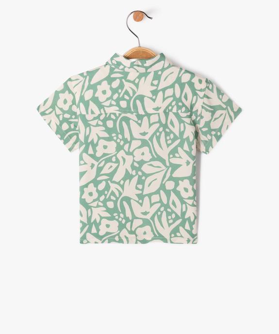 Chemise à manches courtes fluide et imprimée bébé garçon vue3 - GEMO 4G BEBE - GEMO