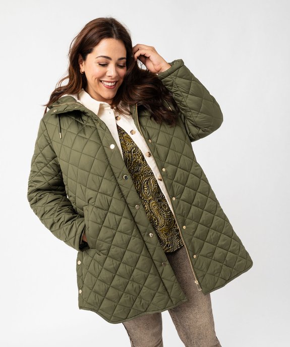 Veste Vetements Tres Grande Taille Femme Manteau Matelassé à