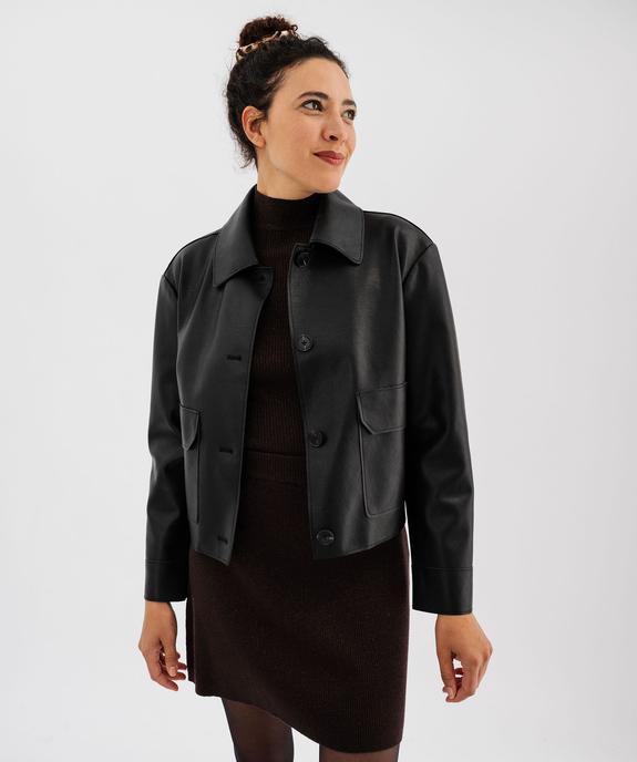 Jupe courte en maille pailletée femme vue6 - GEMO(FEMME PAP) - GEMO