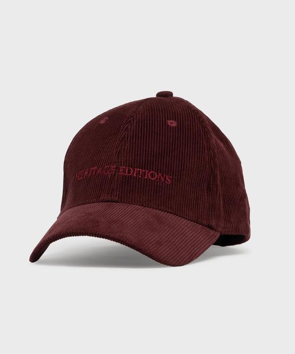 Casquette baseball en velours côtelée femme vue2 - GEMO (ACCESS) - GEMO